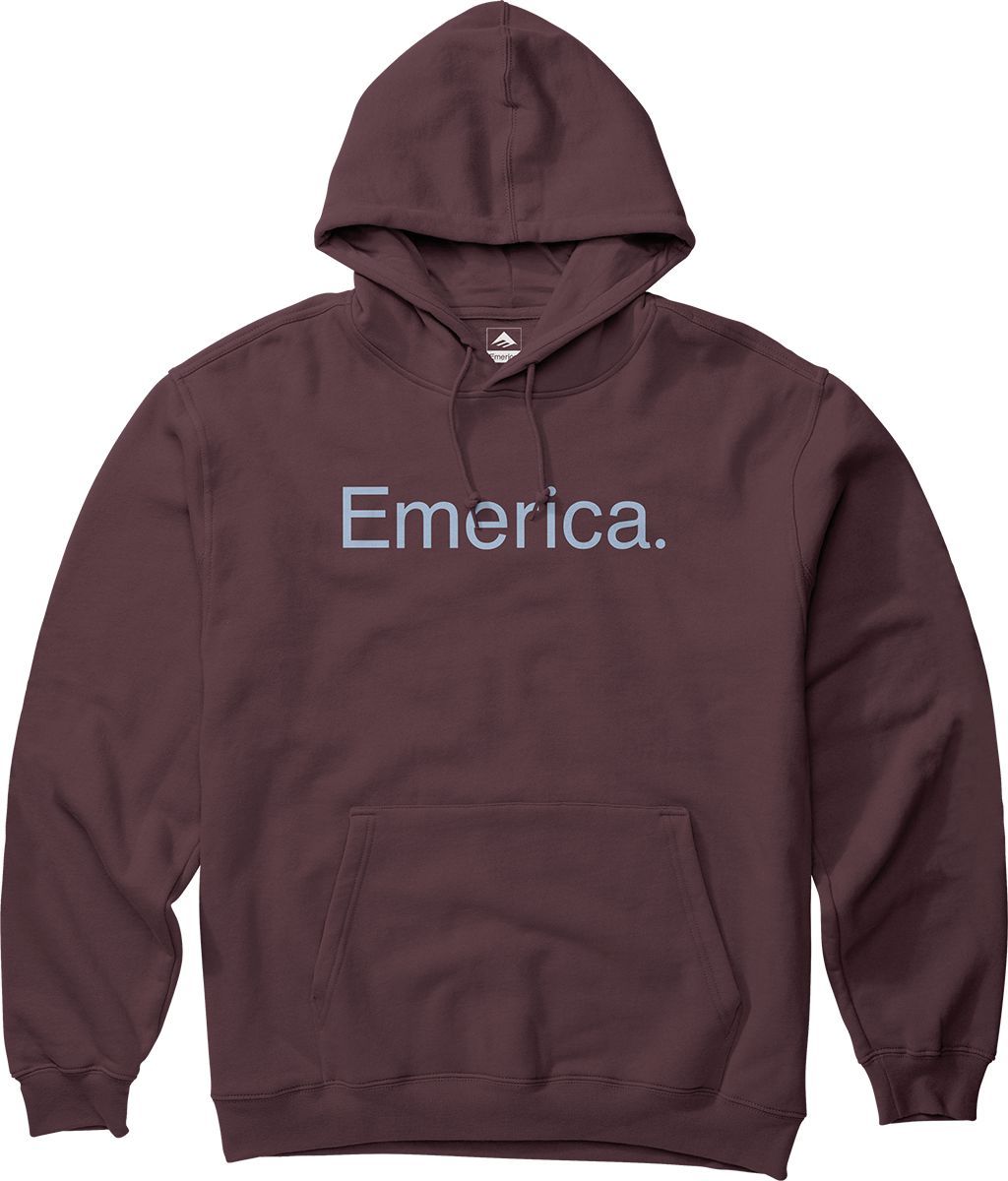 pánská mikina EMERICA PURE LOGO HOODIE Burgundy