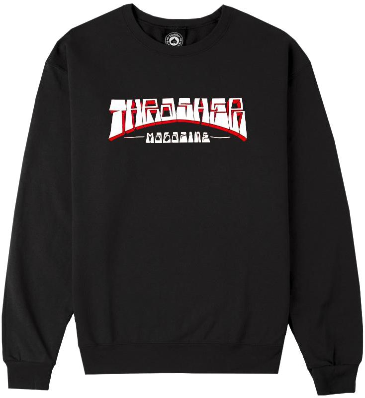 pánská mikina THRASHER FIRME LOGO CREWNECK Black