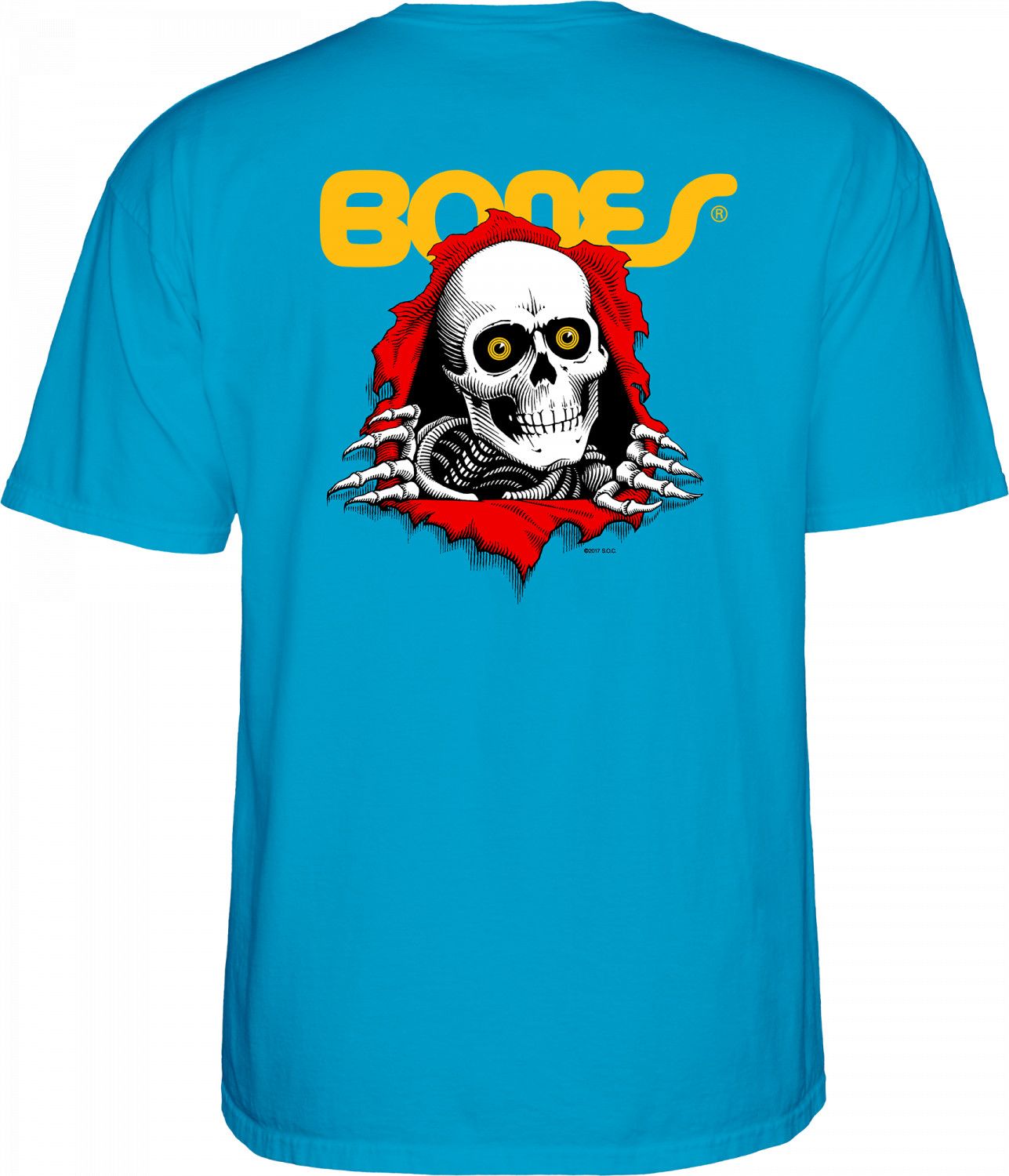 dětské triko BONES YOUTH RIPPER TEE Turquoise