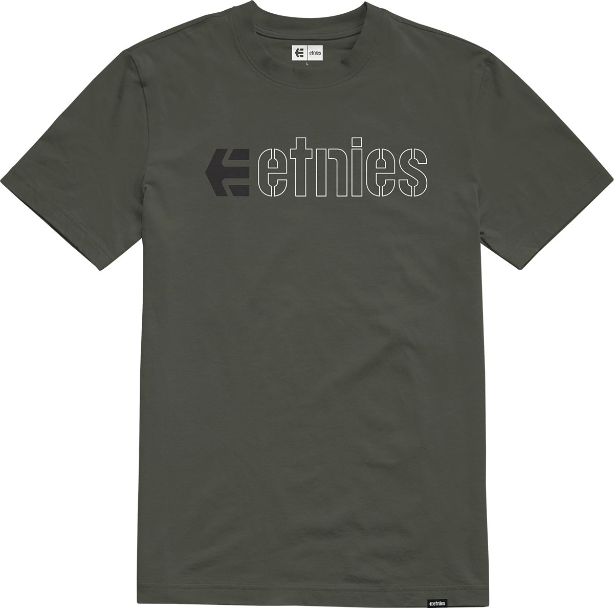 pánské triko ETNIES ECORP TEE Military