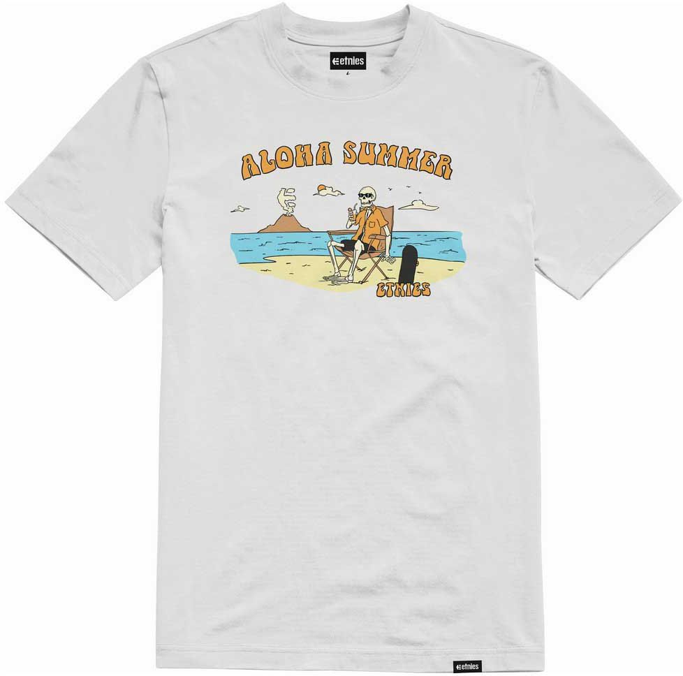 pánské triko ETNIES ALOHA SUMMER TEE White