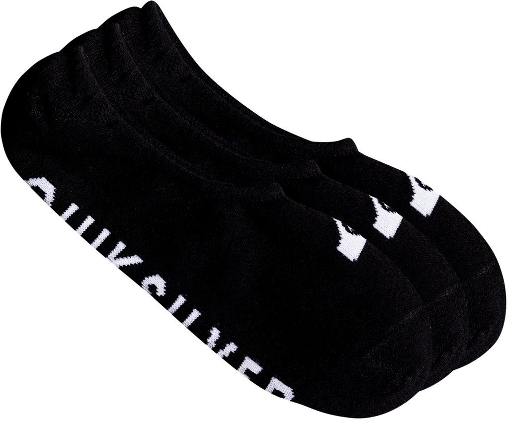 pánské ponožky QUIKSILVER NO SHOW SOCKS 3 PACK Black - KVJ0