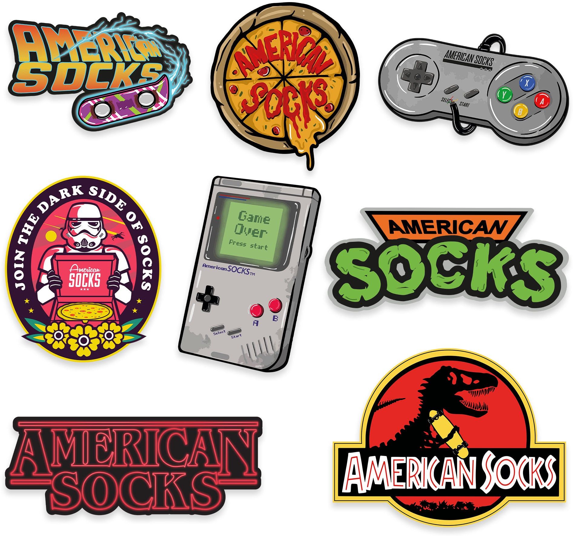 AMERICAN SOCKS, Stickers