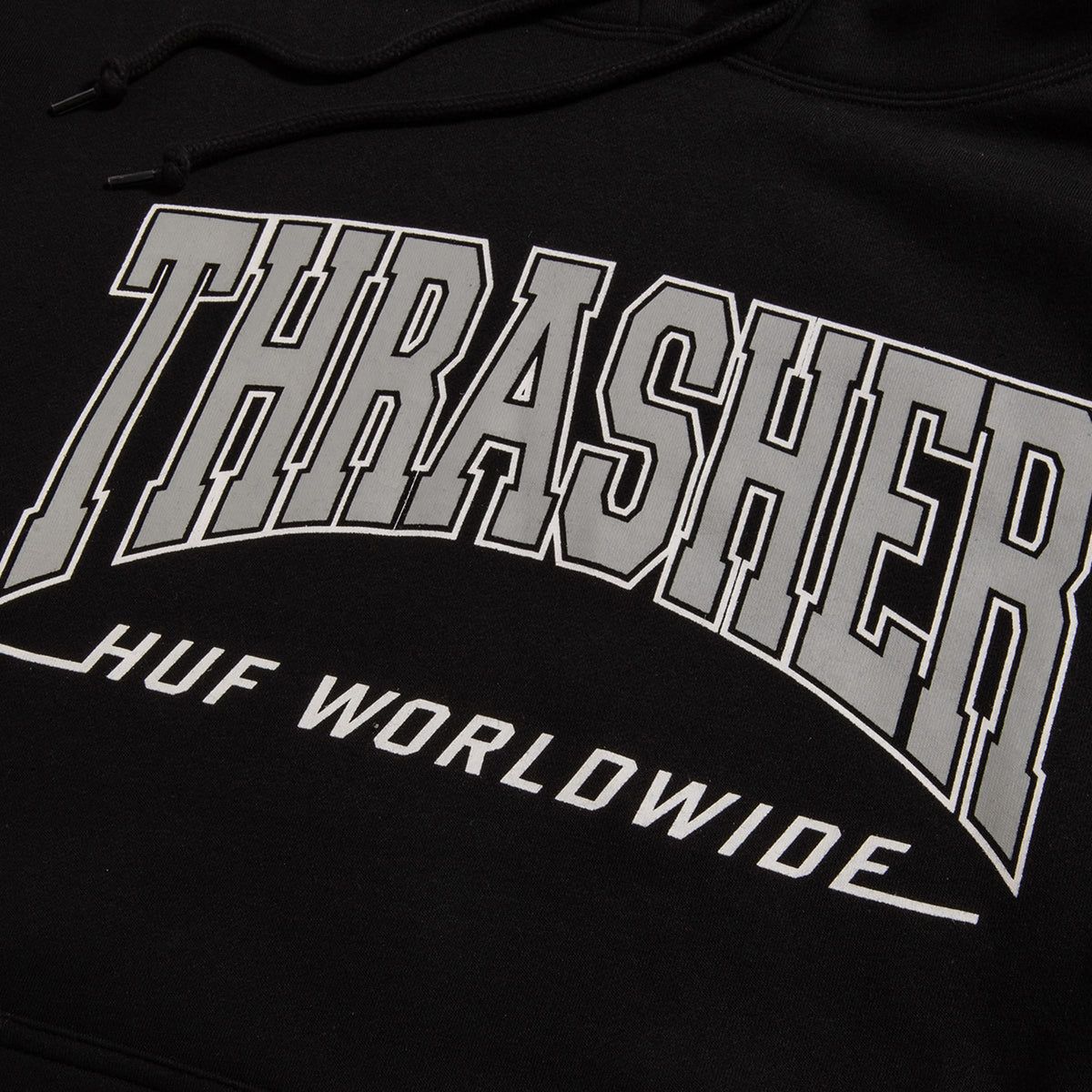 Pánská mikina Huf (THRASHER) BAYVIEW PO HOODIE Black