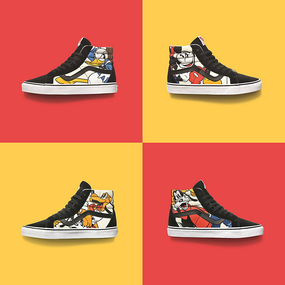 Panske boty Vans SK8 HI REISSUE DISNEY Mickey Friends Black